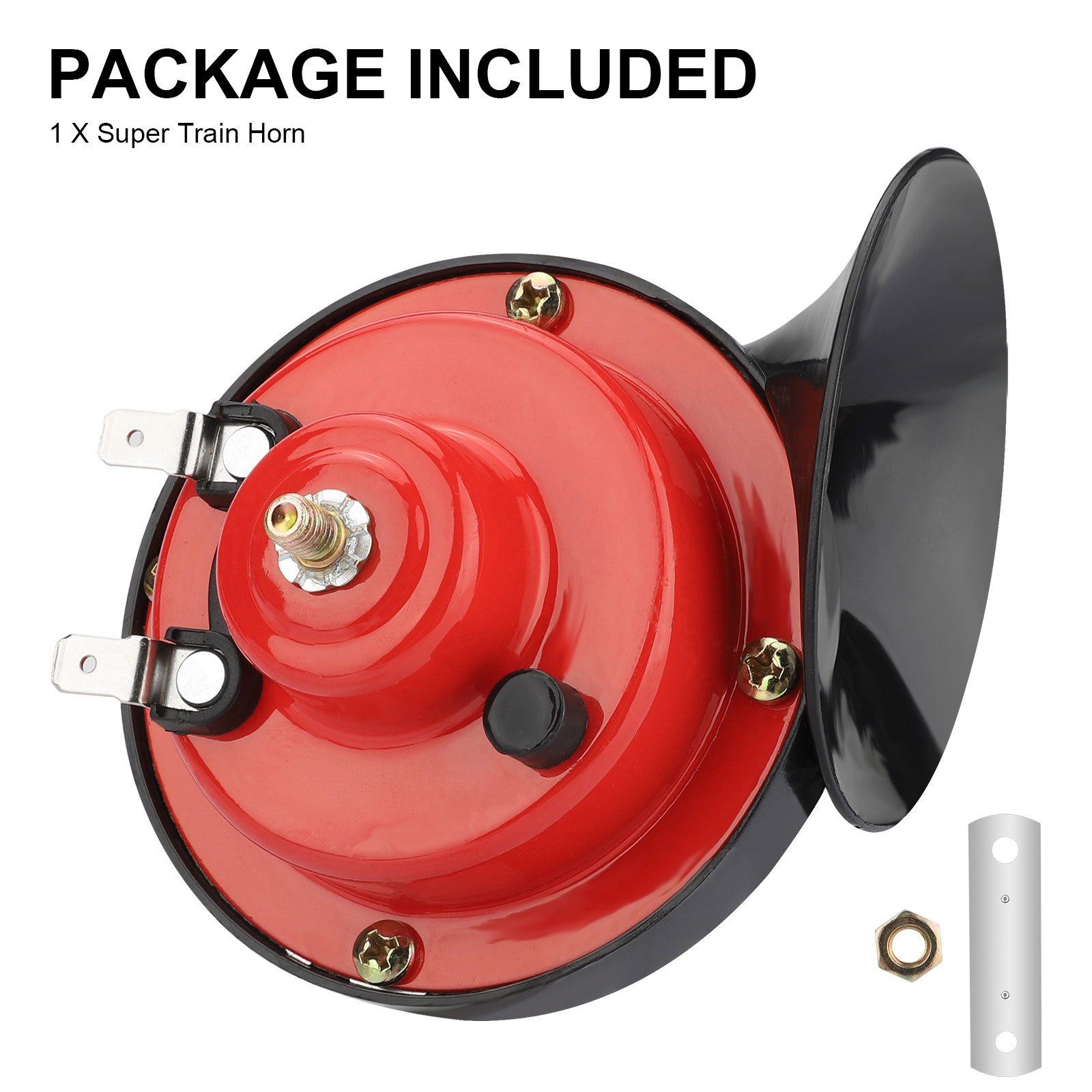 12V 300DB Loud Train Horn Waterproof for Motorcycles Car Truck SUV Boat Red | eBay