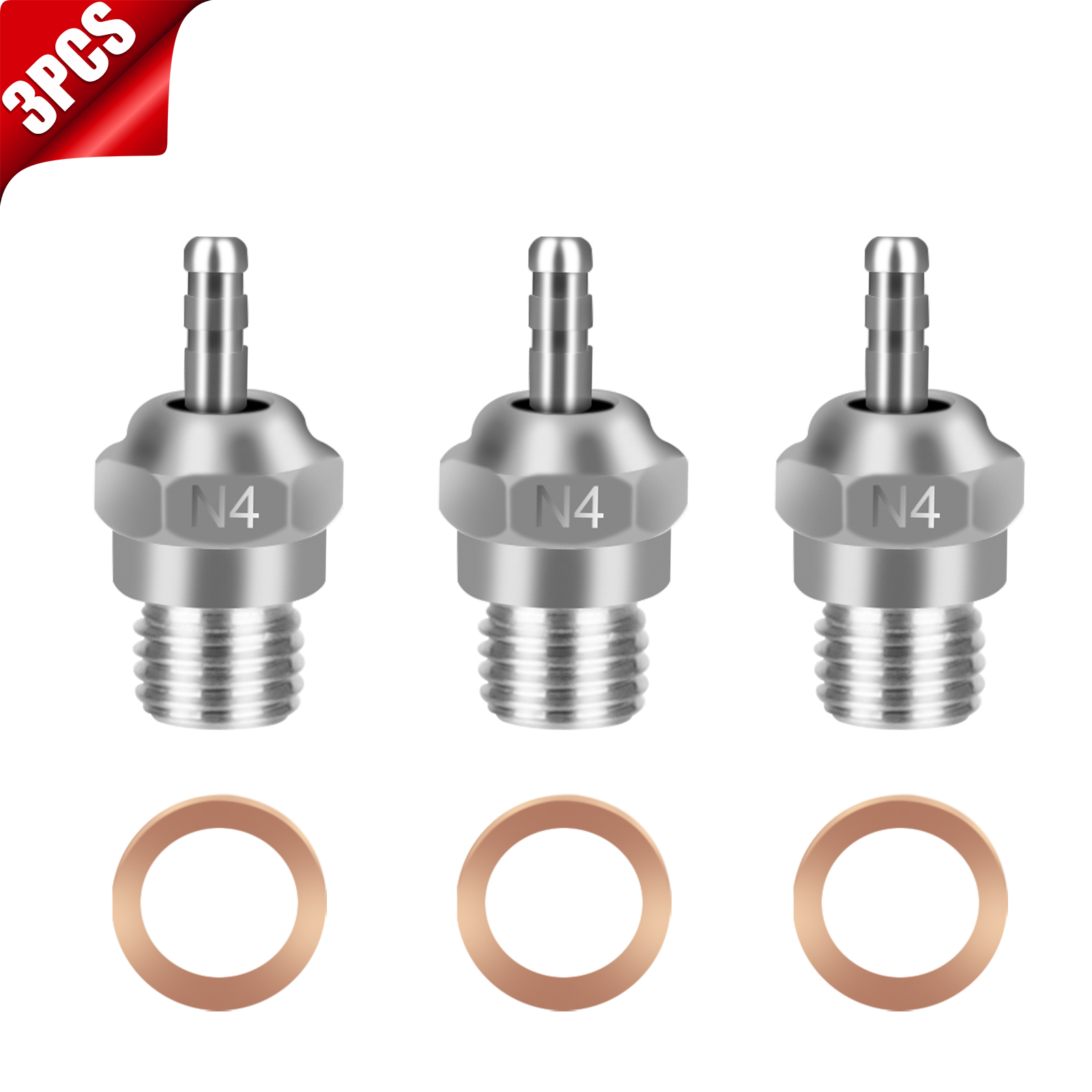 12/6/3PCS Glow Plug For HSP Traxxas 70117 3232X 1/8 1/10 T-Maxx 2.5 / 3.3 RC Car