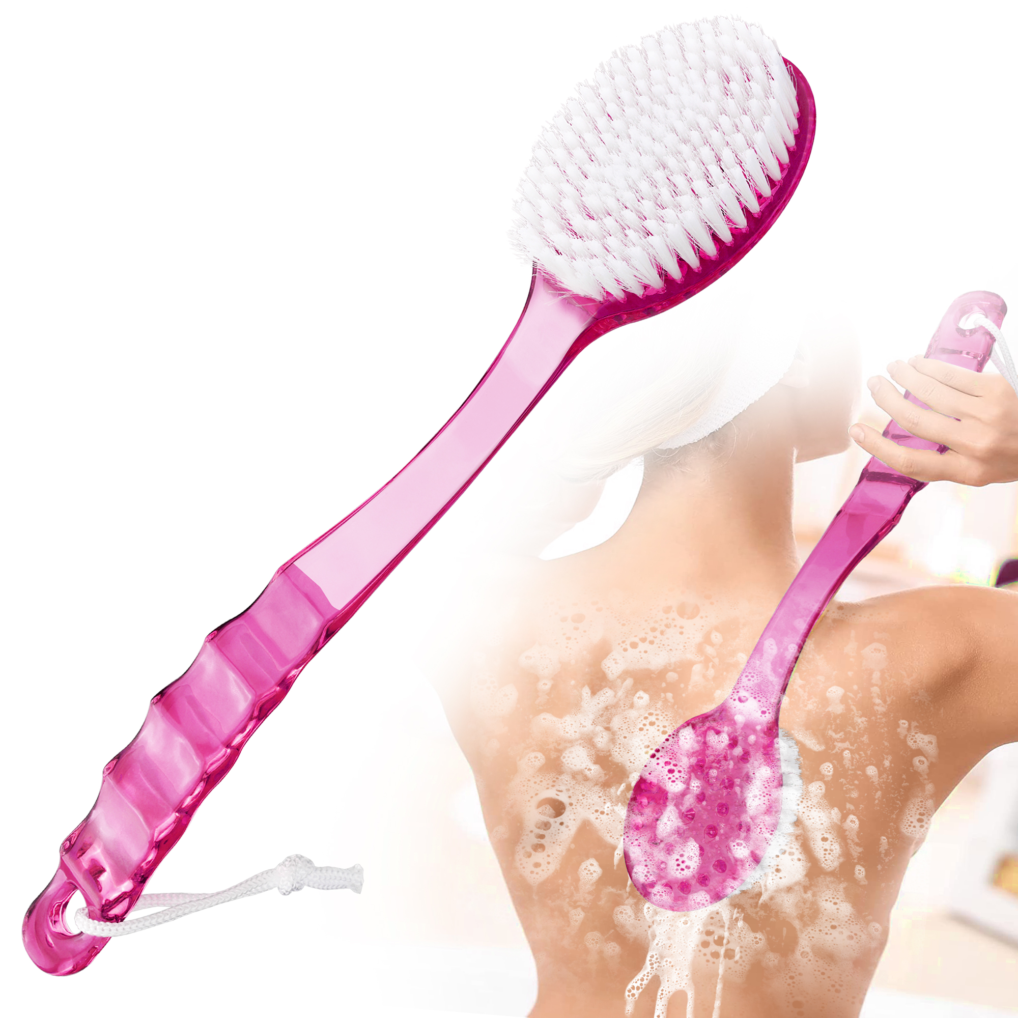 Body Scrubber Exfoliating Back Brush Shower