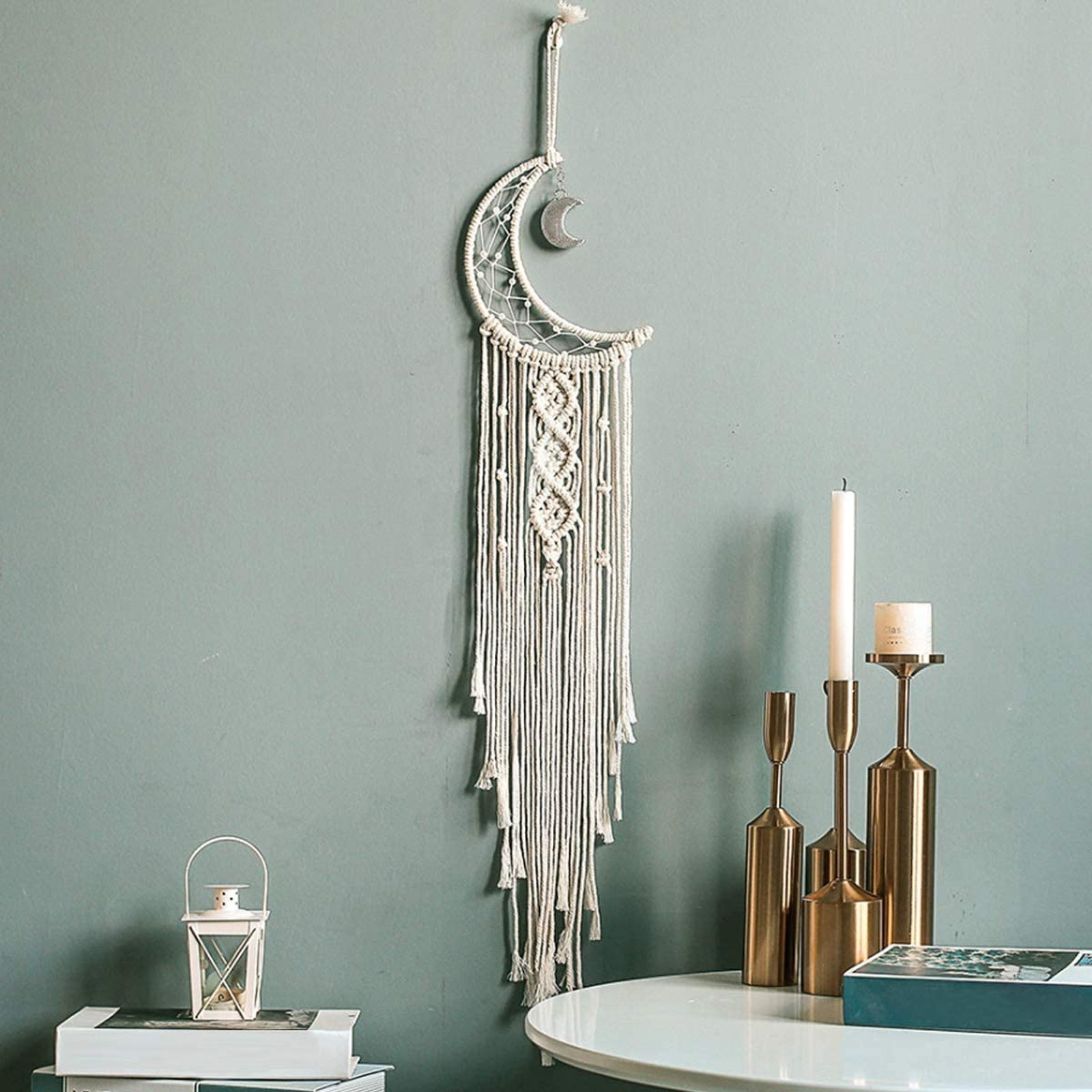 Rewarding Art Project Suit Beginner Make Your Own Boho Style Home Décor Wall Hanging Macramé Feather DIY Craft Kit