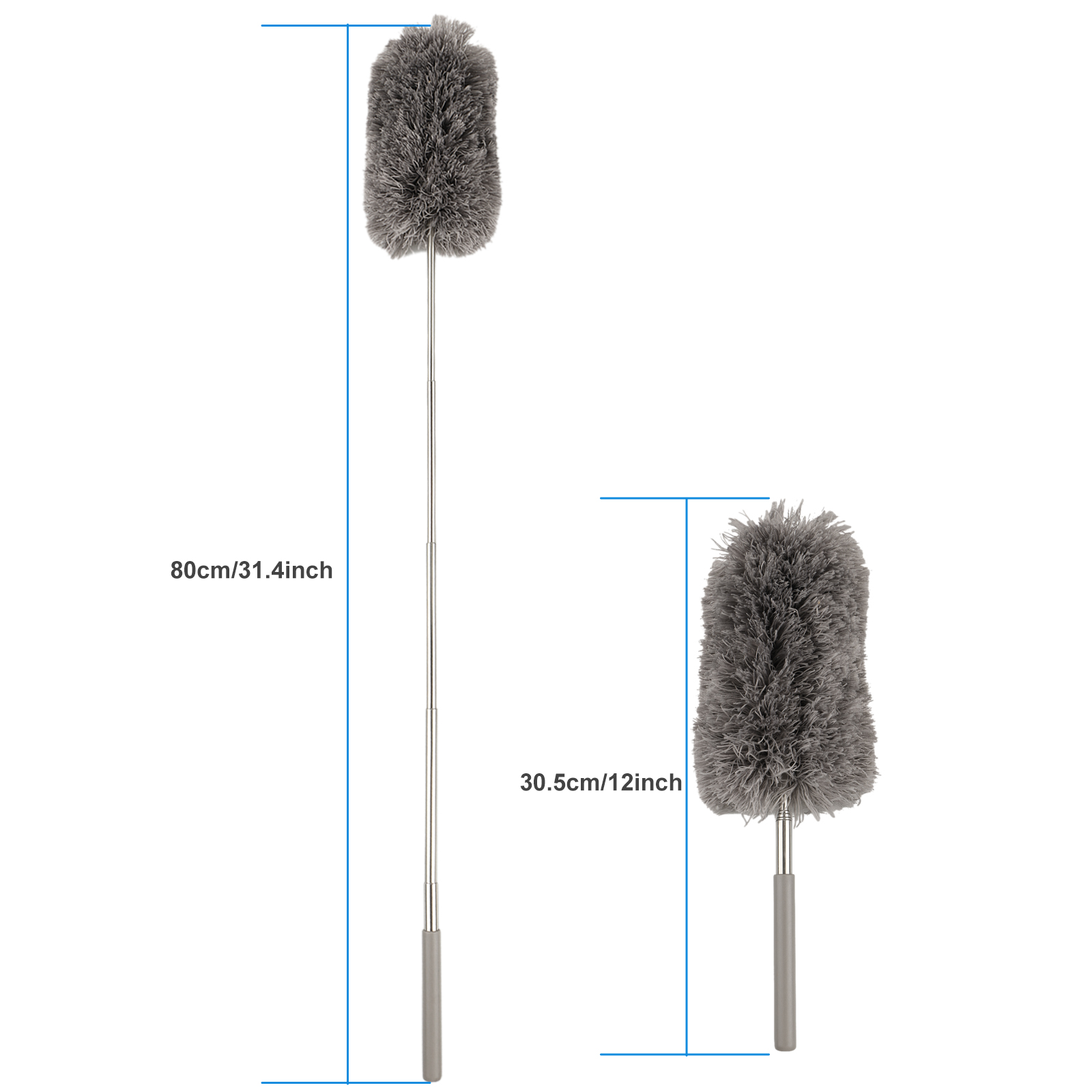 Adjustable Soft Microfiber Feather Duster Dusting Brush Household Cleaning Tool 750958482822 eBay