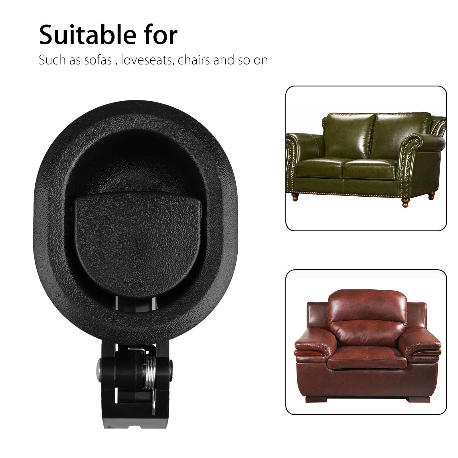 Black Recliner Replacement Pull Handle Chair Sofa Couch ...