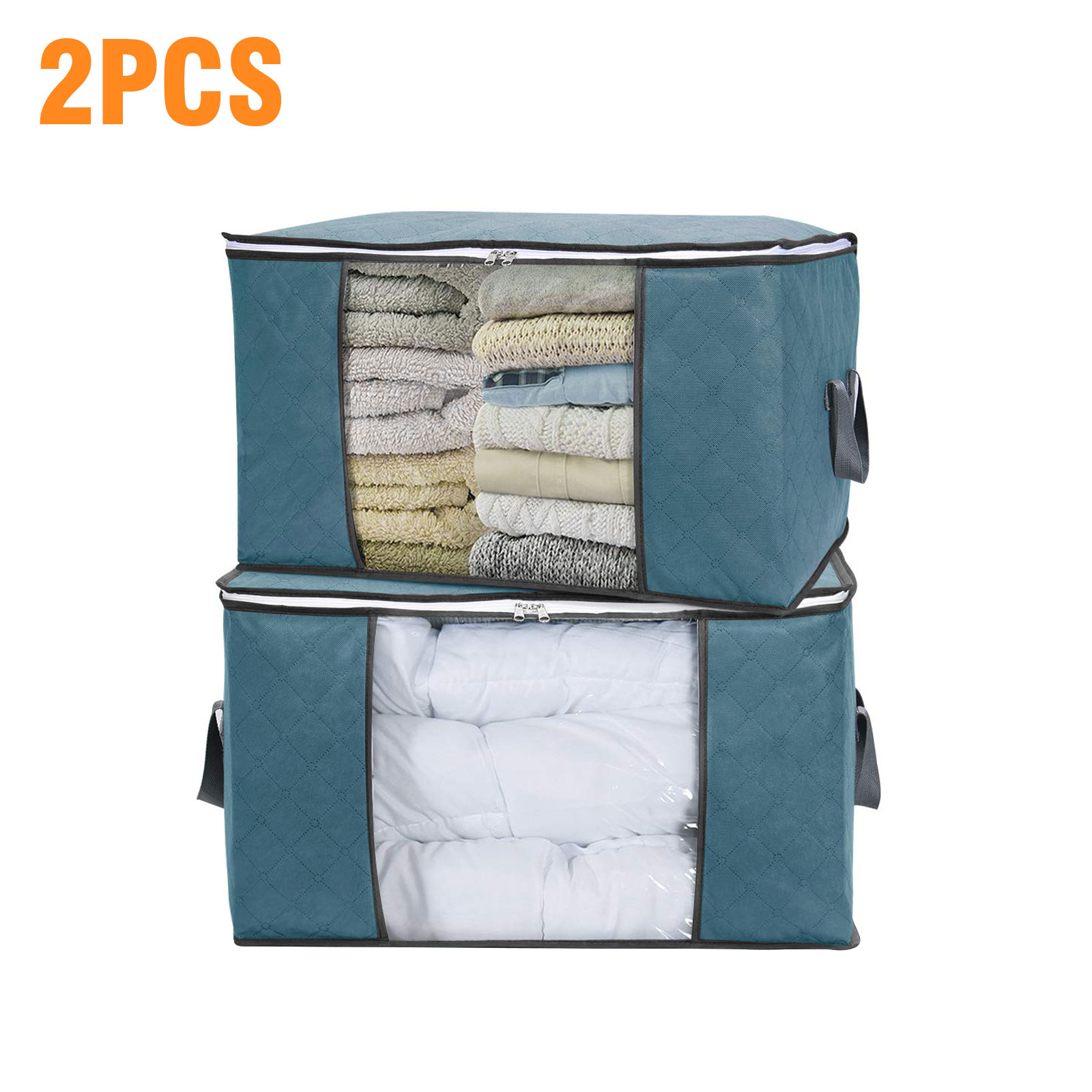 Foldable Clothes Blanket Quilt Closet Sweater Storage Bag Organizer Box Pouch BO 