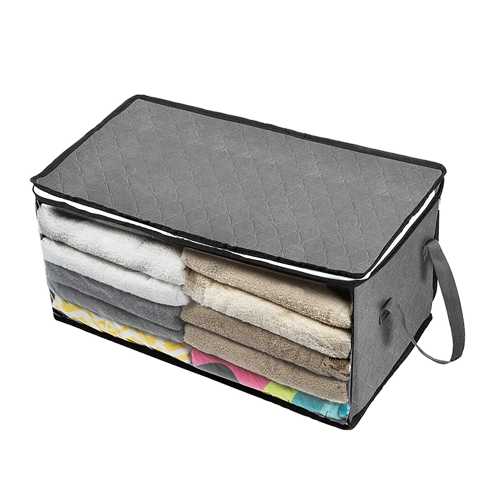 Foldable Storage Bag Clothes Blanket Quilt Closet Sweater Organizer Box Pouche K 
