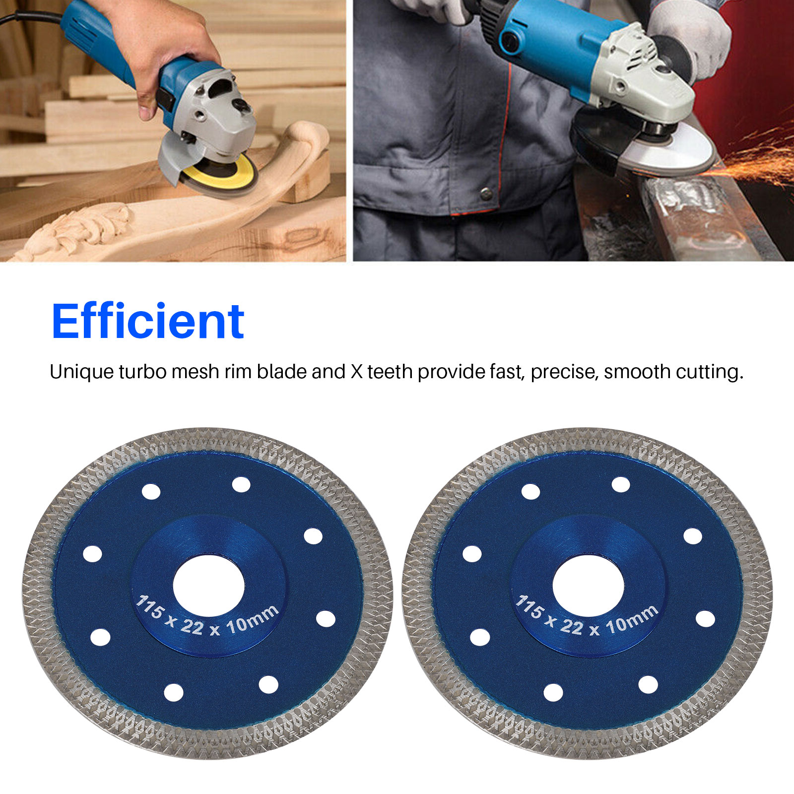 Cuts Porcelain Tile Turbo Diamond Dry Cutting blade/Disc Grinder wheel