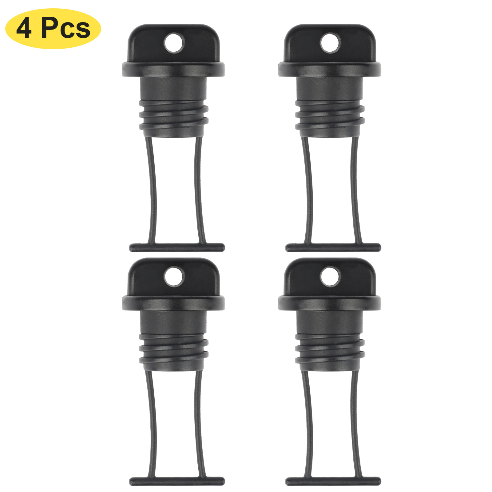 4/8Pcs Kayak Scupper Kit Plug Drain Plastic Universal Thread Hull for Canoe Boat