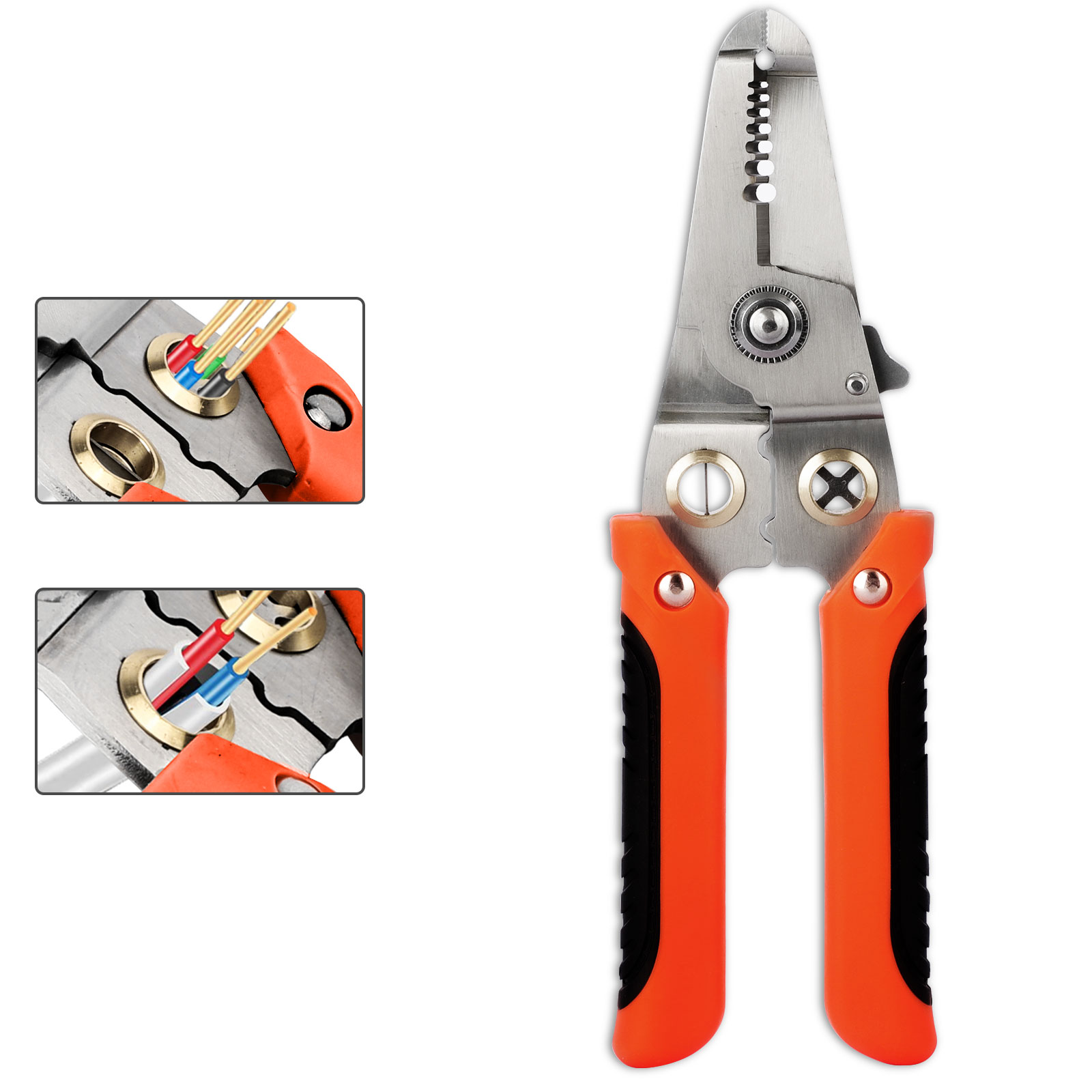 Electric Cable Wire Stripper Pliers Multifunctional Crimper Cutter Terminal Tool